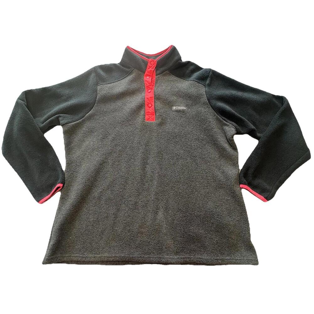 COLUMBIA Women's Nocturnal Rose Fleece 1/2 Snap Pullover Sweatshirt Size XL